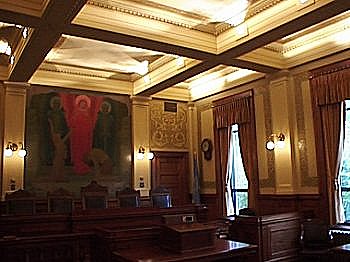 View of most of front of Courtroom